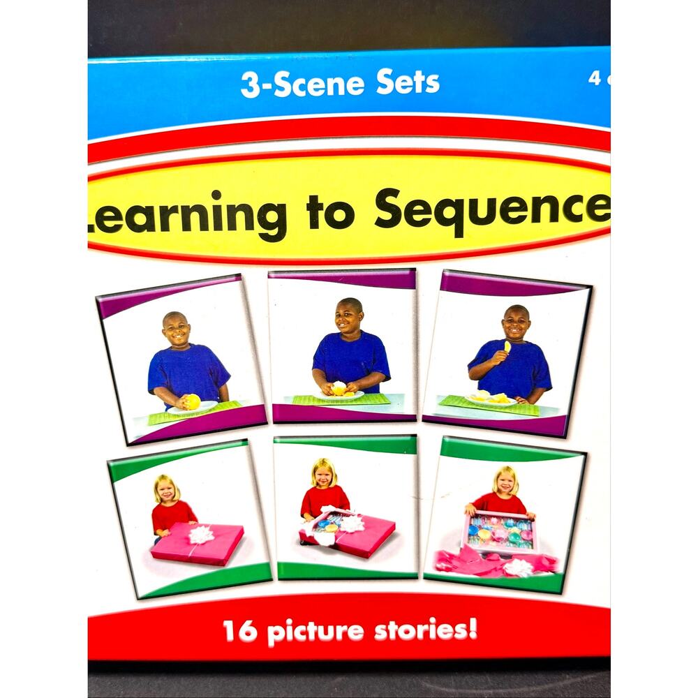 Carson Dellosa Education Learning to Sequence 3-Scene Sets preschool elementary